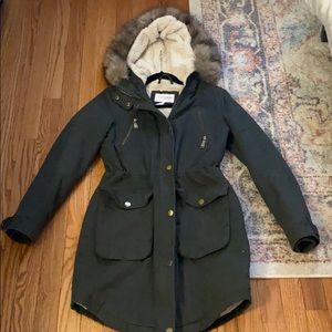 BCBGeneration Faux-Fur-Trim Anorak XXS